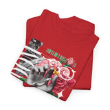 Freedom Hand Rose Graphic Unisex Heavy Cotton Tee Comfortable Streetwear T Shirt Motivational Bold Artistic Design Statement Piece Perfect Gift for Friends Empowerment Casual Wear