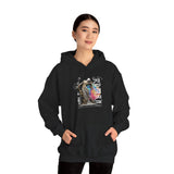 Sculptural Future Statue Art Graphic Unisex Heavy Blend Hooded Sweatshirt Cosmic Greek Goddess Abstract Bold Streetwear Hoodie