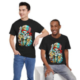 Skeleton Hustler Unisex Heavy Cotton Tee Bold Streetwear Graphic T-Shirt For Hustlers, Dreamers, And Fearless Go-Getters