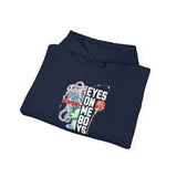 Eyes On Me Boys Medusa Hoodie Comfortable Unisex Heavy Blend Sweatshirt Mythological Streetwear Bold Empowerment Design for Self Expression Perfect Gift for Friends Birthdays Cozy Days Casual Wear