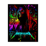 Reaper Of Neon Flames Poster Dark Neon Skull Wall Art Cosmic Energy Illustration Premium Matte Print For Home Studio Office And Urban Spaces