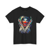Fearless Grin Street Clown Unisex Heavy Cotton Tee Bold Urban Streetwear Art Graphic T-Shirt Symbol Of Power Rebellion And Hustler Mindset