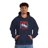 Money Motivation Hustler Mindset Graphic Print Unisex Heavy Blend Hoodie Streetwear Ambition Sweatshirt