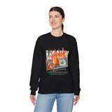 Money Is Not Just Currency Burning Dollar Graphic Unisex Heavy Blend Crewneck Sweatshirt Hustler Streetwear Motivational Cash Fire Design