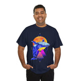 Ballena Cosmic Whale Art Unisex Heavy Cotton Tee Vibrant Geometric Ocean Design Premium Streetwear T Shirt Bold Marine Life Artwork Soft Comfortable Fit Perfect Gift for Nature Lovers and Creative...