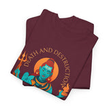 Lord Shiva Death And Destruction Dance And Regeneration Unisex Graphic T Shirt Mahadev Mahakal Devotional Hindu Spiritual Cotton Tee Trishul Rudraksha Festival Wear India