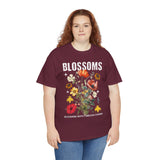 Blossoms Floral Graphic Unisex Heavy Cotton Tee Comfortable Streetwear Timeless Charm Motivational Nature Inspired T Shirt Perfect Gift for Garden Lovers Friends Birthdays Casual Everyday Wear