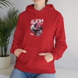 Aliens Exist UFO Graphic Unisex Heavy Blend Hooded Sweatshirt Sci Fi Streetwear Alien Space Hoodie