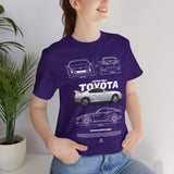 Toyota Supra Blueprint MK4 Japanese Sports Coupe Inspired Graphic T Shirt JDM Performance Streetwear Racing Culture Automotive Art Unisex Tee