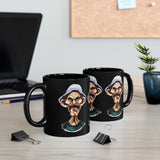 Grumpy Street Legend Ceramic Mug Funny Comic Art Coffee Cup Bold Urban Caricature Design Perfect Gift for Humor Lovers, Artists, and Streetwear Fans Ideal for Office, Home, and Studio