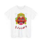 Poochandi Drishti Bommai Tamil T Shirt Traditional Evil Eye Protection Graphic Tee South Indian Folk Art Dhrishti Mask Cultural Festival Streetwear Unisex Cotton Spiritual Apparel