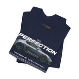 Porsche 718 Cayman GT4 RS Inspired Illustrated Track Focused Sports Car Graphic T Shirt Precision Motorsport Performance Streetwear Racing Culture Gift For Car Enthusiasts