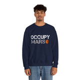 Mars Exploration Unisex Crewneck Sweatshirt Futuristic Space Adventure Graphic Cozy Sci Fi Design Inspirational Streetwear Perfect Gift for Space Lovers and Dreamers