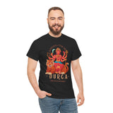 Goddess The Mother Durga T Shirt Divine Shakti Devi Maa Graphic Tee Navratri Durga Puja Festival Wear Hindu Spiritual Devotional Unisex Cotton Casual Streetwear Gift For Devotees