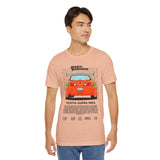 Legendary Orange Street Machine Rear View Unisex Heavy Cotton Tee Powerful JDM Inspired Car Art Graphic Shirt for Collectors and Gearheads
