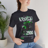 Kawasaki Z900 Green Naked Street Bike Graphic Unisex Heavy Cotton Tee Motorcycle Racing Streetwear Urban Rider Style Gift Shirt