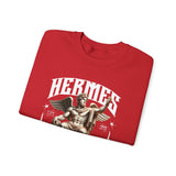 Hermes Greek Mythology Unisex Heavy Blend Crewneck Sweatshirt Ancient God of Communication and Travel Graphic Pullover