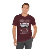 Camaro American Muscle Power Coupe Illustration Unisex Heavy Cotton Tee Premium Streetwear Graphic for Gearheads and Car Enthusiasts