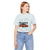 Orange Hypercar Blueprint Unisex Heavy Cotton Tee High Detail Automotive Art Streetwear Graphic for Car Enthusiasts and Daily Wear