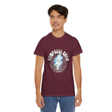 Temporal Echo Lightning Globe Graphic Unisex Heavy Cotton Tee Bold Streetwear Past Present Future Inspired T-Shirt