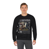 Fearless Devotion Unisex Heavy Blend Crewneck Sweatshirt Courage Loyalty Commitment Graphic Streetwear Pullover