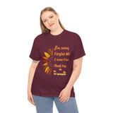 Ho’oponopono Sunflower Unisex T Shirt Healing Affirmation Tee Spiritual Gratitude Mindfulness Inspired Positive Energy Heavy Cotton Graphic Top