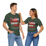 Love Yourself Deep Unisex Jersey Short Sleeve Tee Self Love Graphic T Shirt Rose Motivational Quote Streetwear Positive Affirmation Fashion Mindset Inspired Apparel