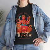 Goddess The Mother Durga T Shirt Divine Shakti Devi Maa Graphic Tee Navratri Durga Puja Festival Wear Hindu Spiritual Devotional Unisex Cotton Casual Streetwear Gift For Devotees