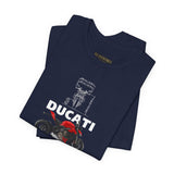 Italian Streetfighter Inspired Naked Motorcycle Graphic Unisex Heavy Cotton Tee Premium Racing Streetwear T Shirt for Riders Bikers Enthusiasts Everyday Wear