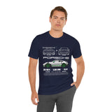 Porsche GT3 RS Inspired Blueprint Design Unisex Heavy Cotton Tee Premium Racing Streetwear Car Lovers T Shirt for Enthusiasts and Everyday Wear