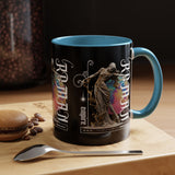 Sculptural Future Statue Art Accent Coffee Mug 11oz 15oz Greek Goddess Cosmic Abstract Splash Bold Artistic Streetwear Ceramic Cup
