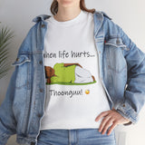 When Life Hurts Thoonguu Tamil Funny Meme T Shirt Trending Kollywood Comedy Inspired Graphic Tee Youth Attitude Casual Wear Unisex Cotton Streetwear India
