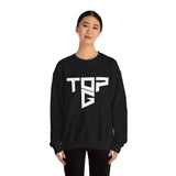 TopG Graphic Unisex Heavy Blend Crewneck Sweatshirt Black Motivational Hustler Streetwear Fitness Entrepreneur Alpha Mindset Pullover