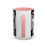 Heavenly Bond Accent Coffee Mug 11oz 15oz Angel And Lion Statue Spiritual Artistic Graphic Ceramic Cup Bold Motivational Streetwear Inspired Fashion Drinkware