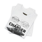 Legendary Retro Muscle Coupe Blueprint Unisex Heavy Cotton Tee Powerful Vintage Streetwear Art Shirt for Car Lovers & Collectors