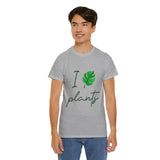 I Love Plants Unisex Heavy Cotton Tee Eco Friendly Botanical Leaf Nature Lover Green Gardening T Shirt Sustainable Plant Parent Gift For Gardeners