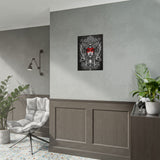 Mystic Warrior Goddess Poster Museum-Quality Wall Art Print Sacred Feminine Energy Gothic Tribal Line Design Perfect for Home Decor Studios Meditation Corners and Art Lovers