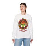 Unisex Kathakali Crewneck Sweatshirt Heavy Blend Pullover Kerala Traditional Dance Art Graphic Indian Culture Onam Festival Malayalam Heritage Design