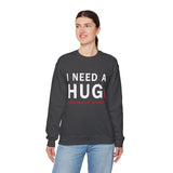 Unisex I Need A Huge Amount Of Money Crewneck Sweatshirt Funny Motivational Graphic Pullover Entrepreneur Hustle Wealth Inspired Casual Streetwear