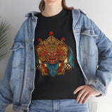 Kala Bhairav Mask Graphic T Shirt Mythical Cultural Warrior Spirit Inspired Tee Tribal Festival Art Streetwear Heavy Cotton Top