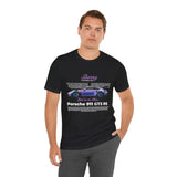 Porsche 911 GT3 RS Berry Purple Inspired Illustrated Sports Car Graphic T Shirt Luxury Performance Racing Streetwear Unisex Heavy Cotton Tee High Speed Motorsport Lifestyle Gift For Car Enthusiasts