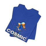 Cosmic Catalyst Unisex Jersey Short Sleeve Tee Graphic T-Shirt Futuristic Sci Fi Space Astronaut Cyberpunk Streetwear Bold Galaxy Design Alpha Mindset Fashion