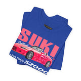 Pink Custom Roadster Blueprint Art Unisex Heavy Cotton Tee Retro Tuner Inspired Streetwear Graphic Shirt for Car Lovers and Daily Casual Wear