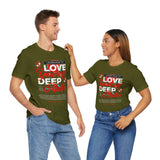Love Yourself Deep Unisex Jersey Short Sleeve Tee Self Love Graphic T Shirt Rose Motivational Quote Streetwear Positive Affirmation Fashion Mindset Inspired Apparel