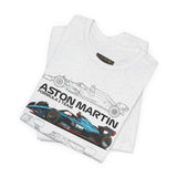 Single Seater Racing Car Artwork Unisex Heavy Cotton Tee High Speed Inspired Streetwear Graphic Shirt For Motorsport Fans And Performance Enthusiasts