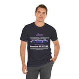 Porsche 911 GT3 RS Berry Purple Inspired Illustrated Sports Car Graphic T Shirt Luxury Performance Racing Streetwear Unisex Heavy Cotton Tee High Speed Motorsport Lifestyle Gift For Car Enthusiasts