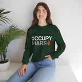 Mars Exploration Unisex Crewneck Sweatshirt Futuristic Space Adventure Graphic Cozy Sci Fi Design Inspirational Streetwear Perfect Gift for Space Lovers and Dreamers