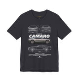Iconic High Performance Muscle Car Blueprint Art Unisex Heavy Cotton Tee Premium Streetwear For Car Lovers Gearheads Collectors And Everyday Style