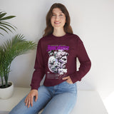 Unisex Heavy Blend Crewneck Sweatshirt Apocalypse Chaos Graphic Pullover Black Greek Statue Vaporwave Streetwear Bold Futuristic Artistic Fashion Outfit