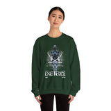 Existence Dystopian Society Cyborg Unisex Heavy Blend Crewneck Sweatshirt Futuristic Sci Fi Robotic Graphic Cyberpunk Streetwear Pullover